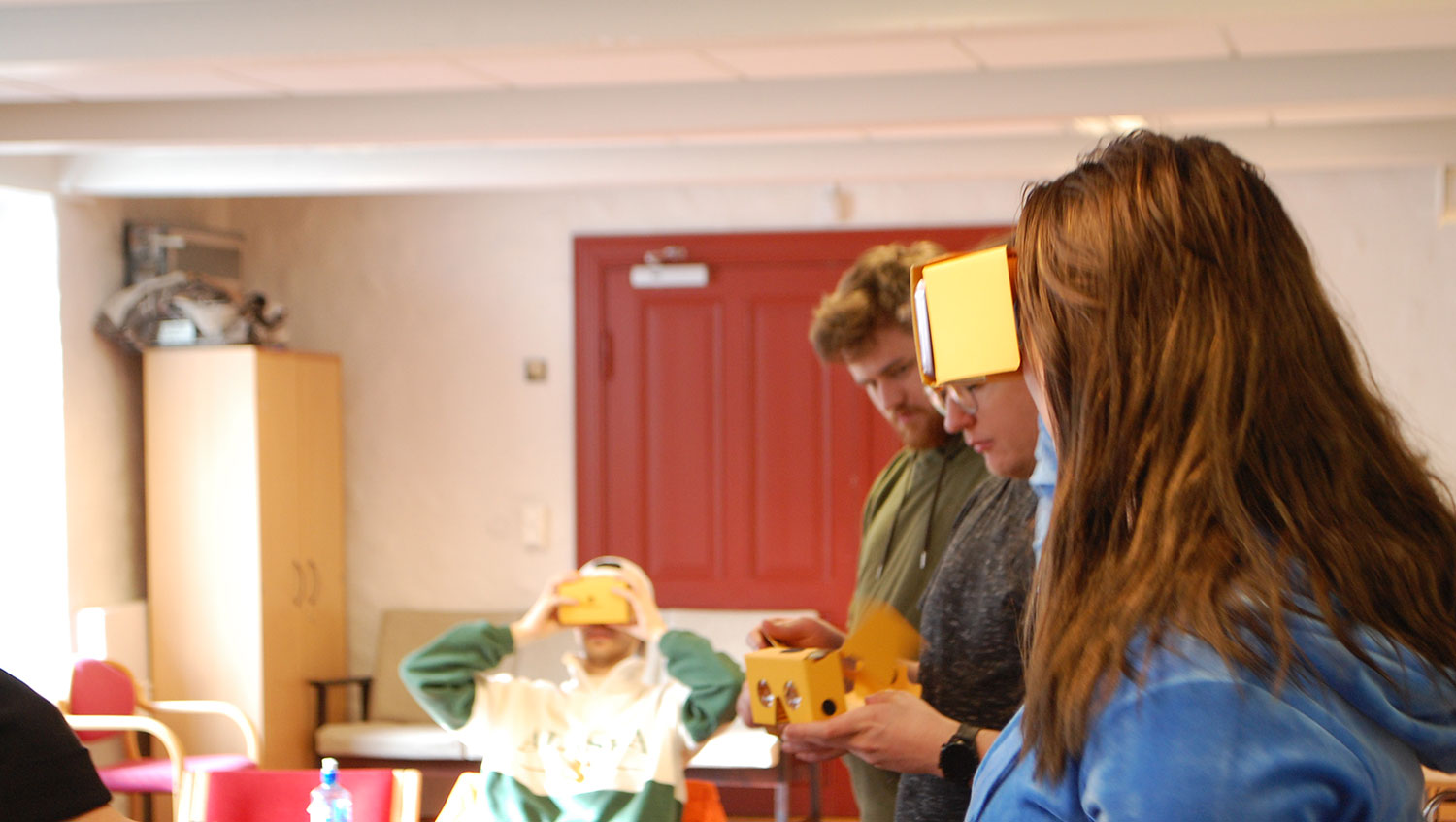 Students participating in an education project. Photo