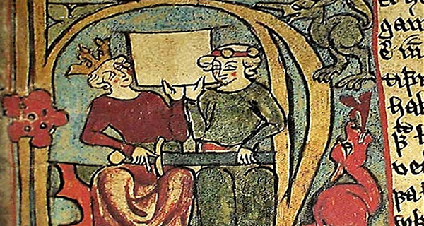 Painting from the Middle Ages.