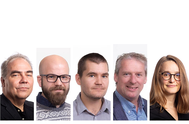 Five members of the IHF leadership. Collage