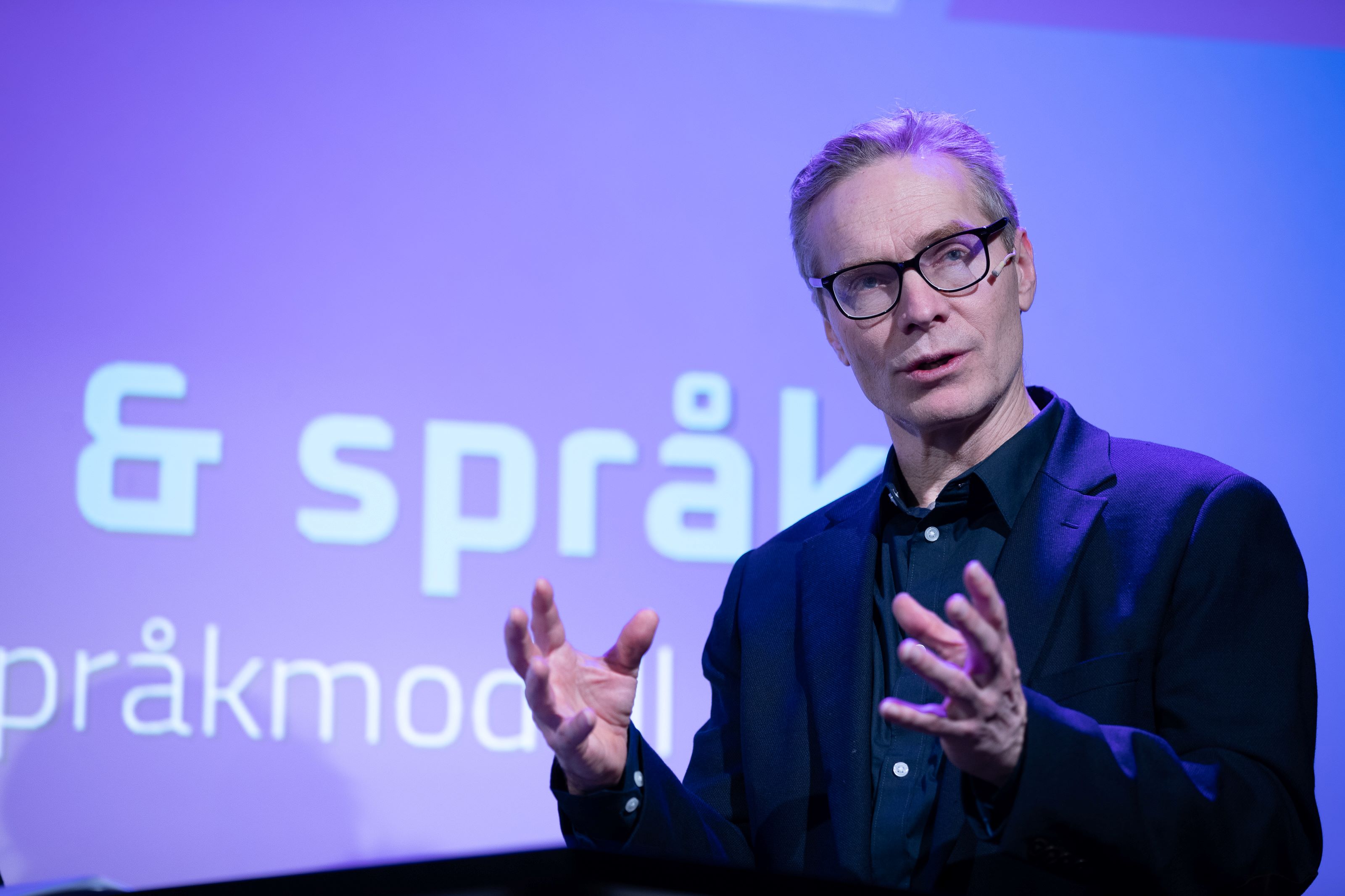 Jon Atle Gulla speaking on stage