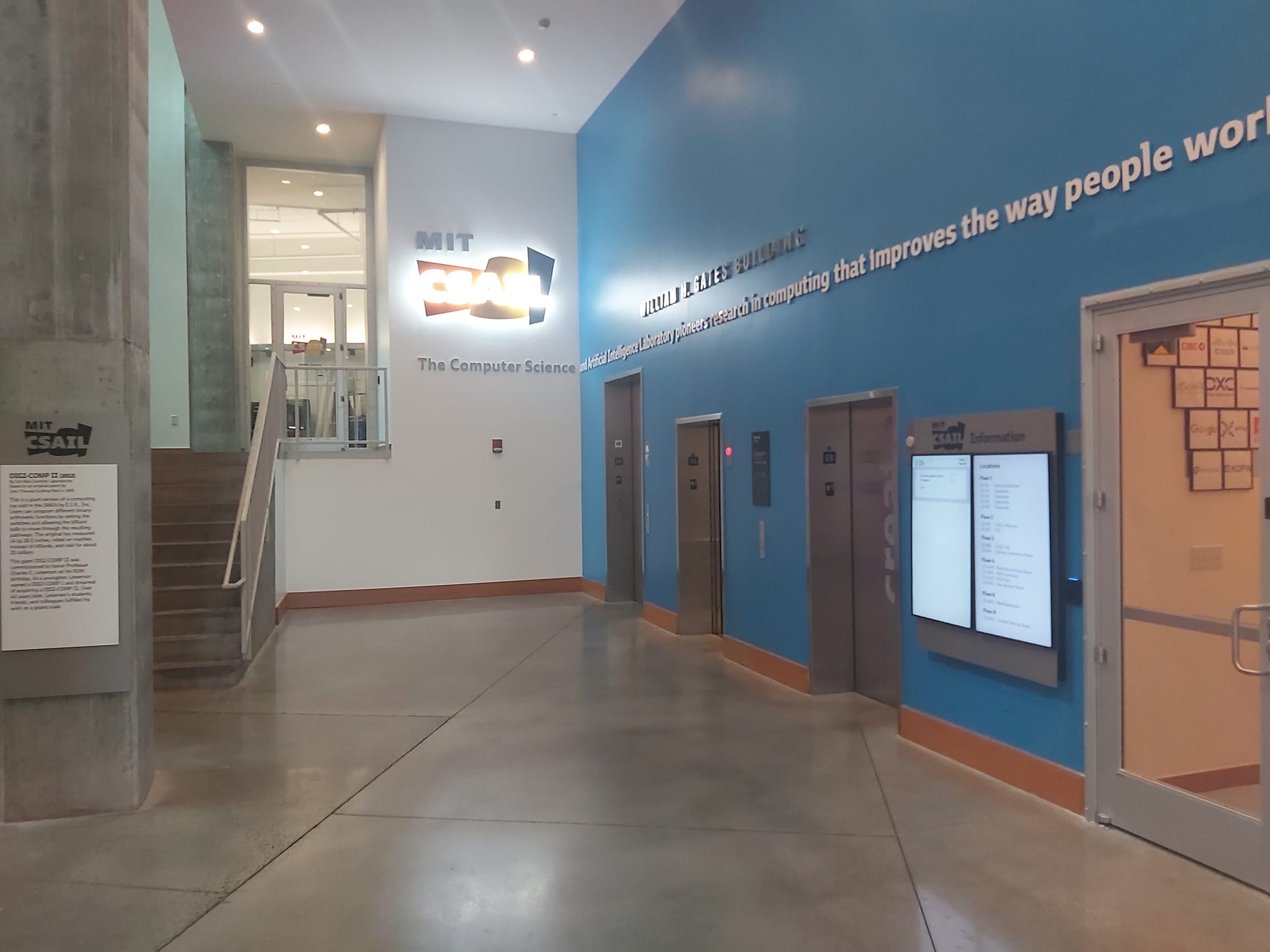 Inside MIT building. Photo