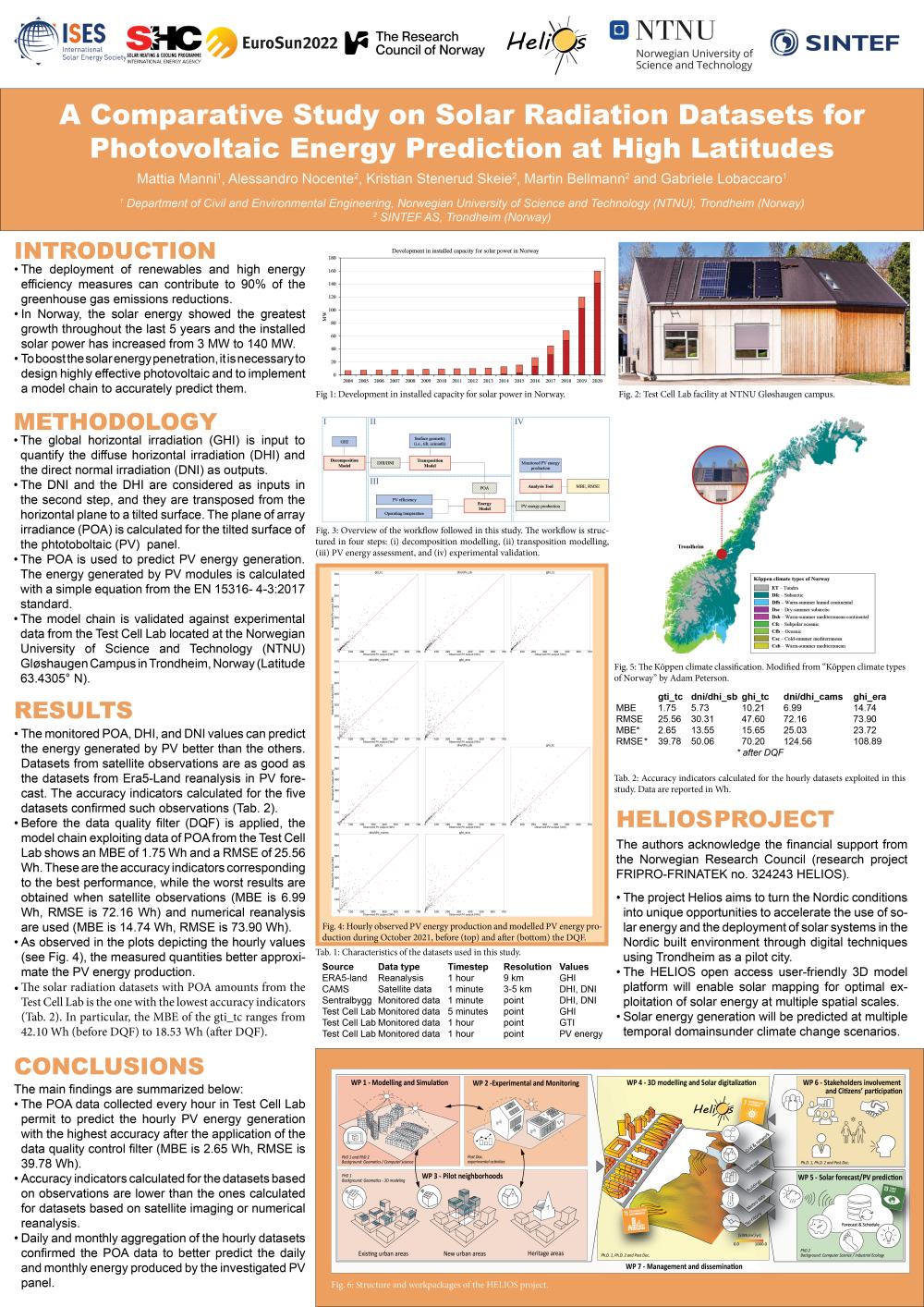 Poster A Comparative Study on Solar Radiation Datasets for Photovoltaic Energy Prediction at High Latitudes