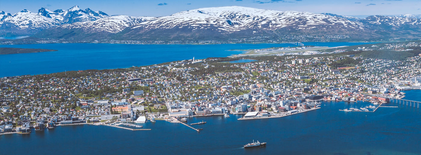 Aerial view of Tromsoe