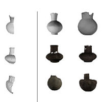 Fisher encoding of adaptive fast persistent feature histograms for partial retrieval of 3D pottery objects