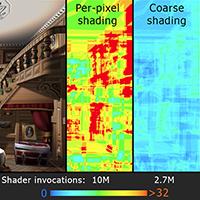 MSAA-Based Coarse Shading for Power-Efficient Rendering on High Pixel-Density Displays
