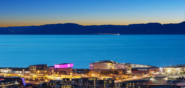 View of a hotel at the seaside. Photo