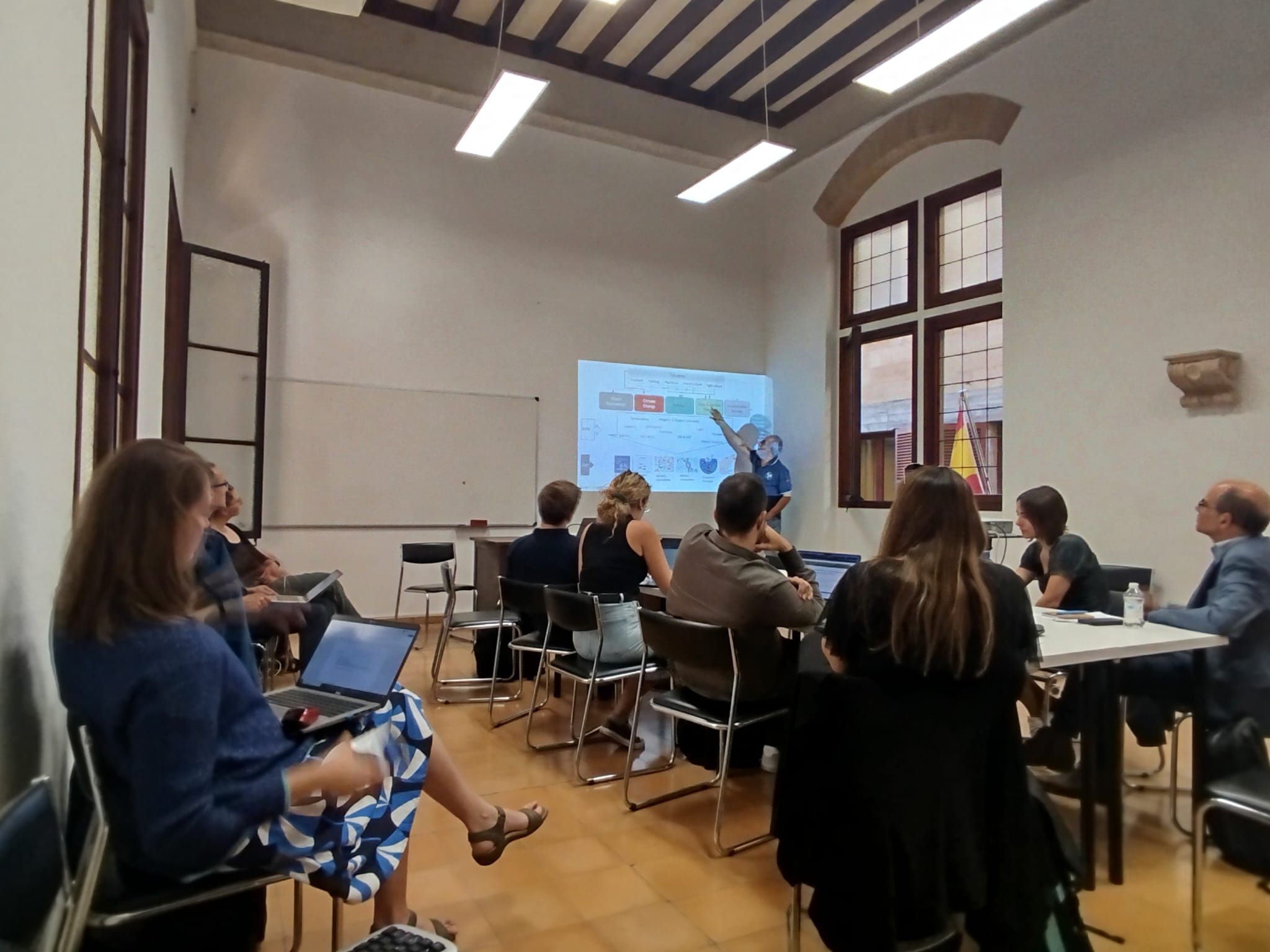 DiverSea participants seated around tables during a workshop