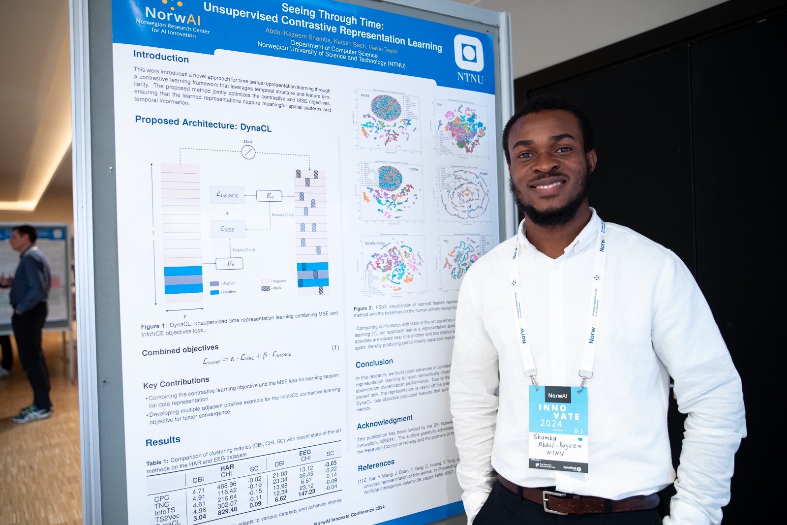 A poster presenter