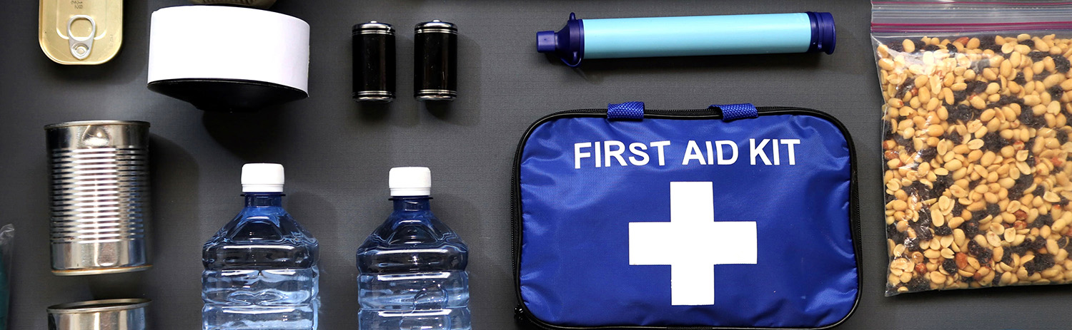 First aid kit.