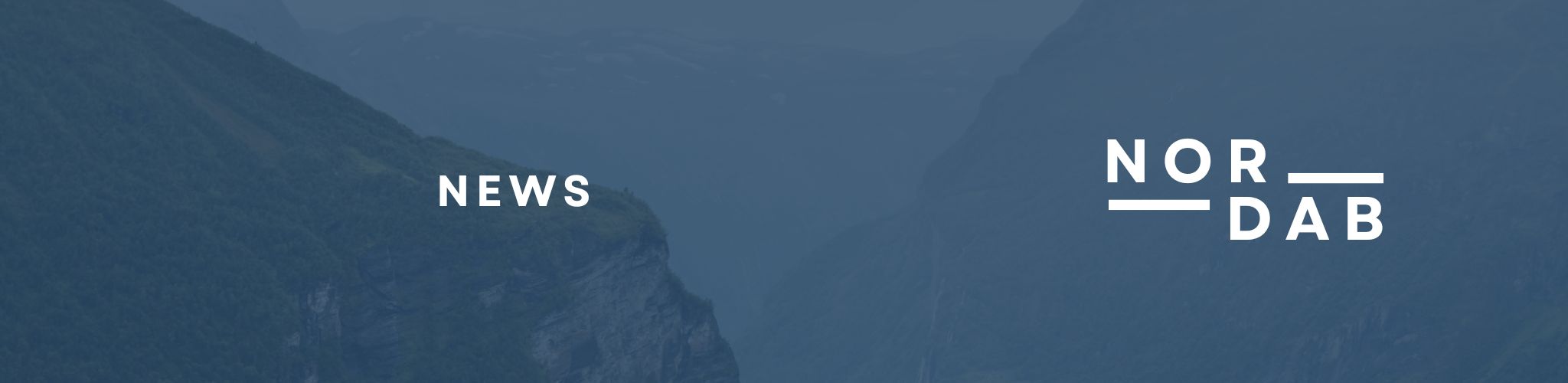 Image of mountains with the text news and NORDAB