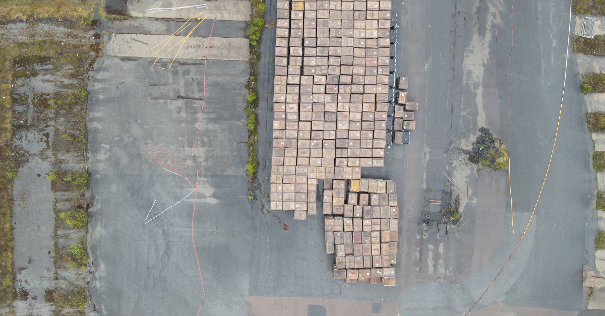 Drone footage Spydeberg batteries