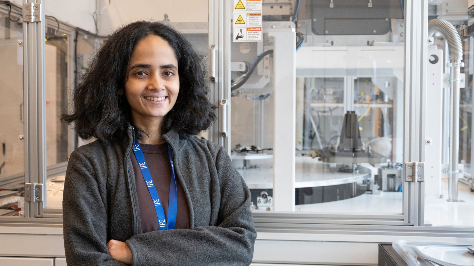 person in lab. photo