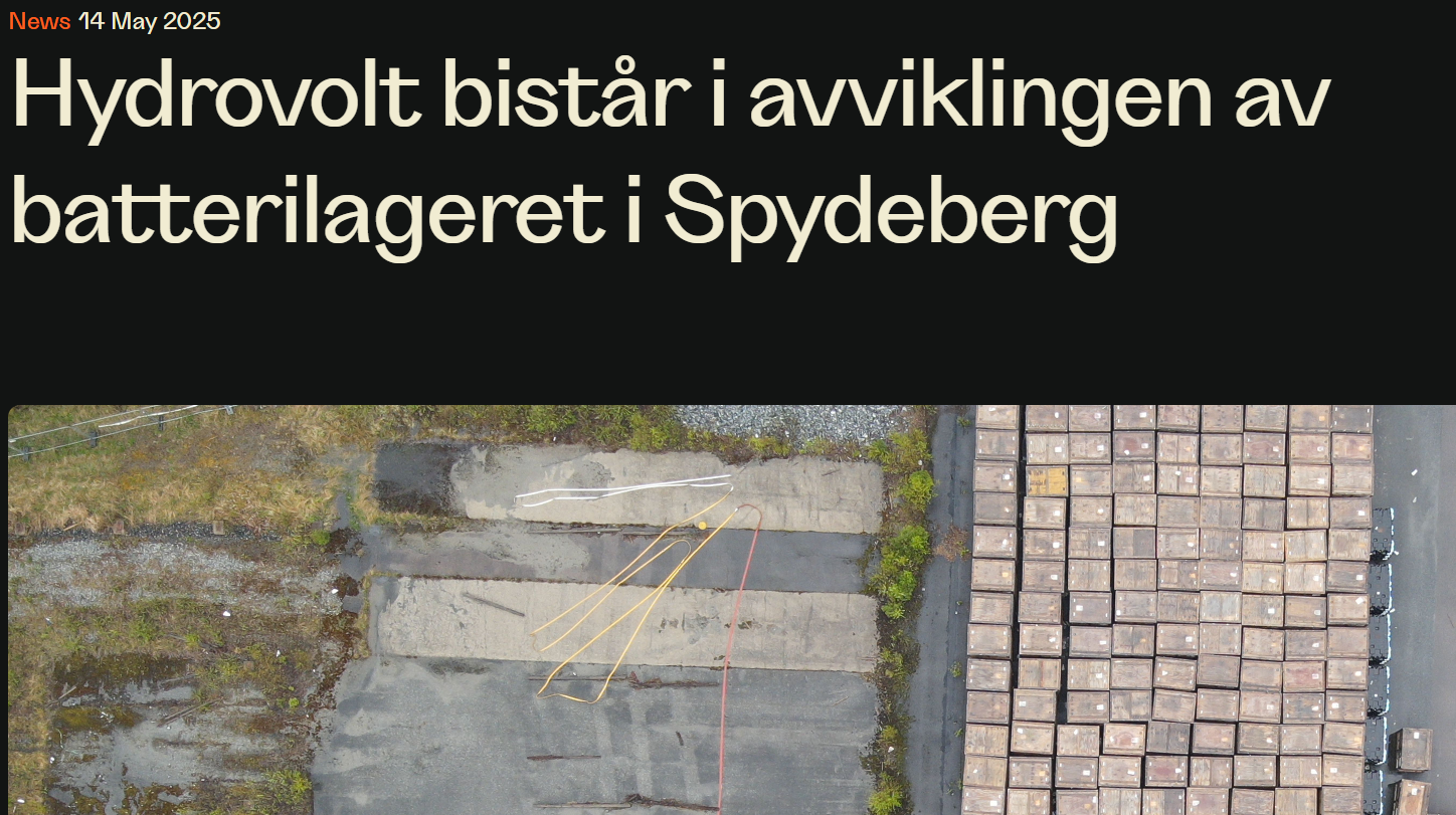 Screenshort Hydrovolt press release