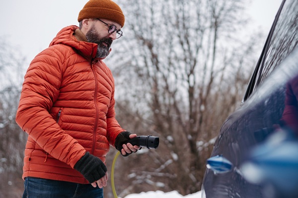 EV in the cold. photo