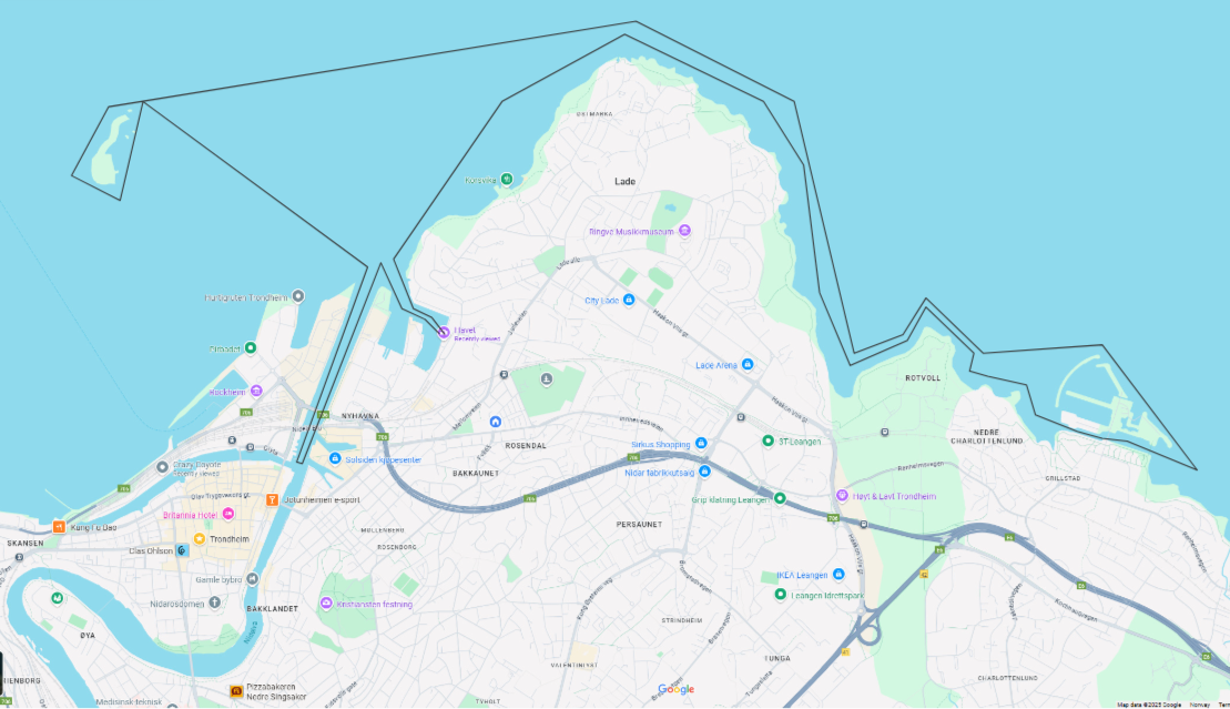 A proposed trip map