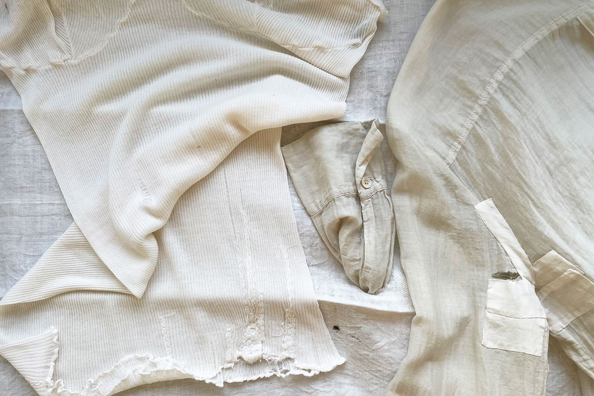 Textiles presented by Hilde. Photo