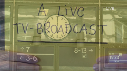 Screen shot from TV broadcast