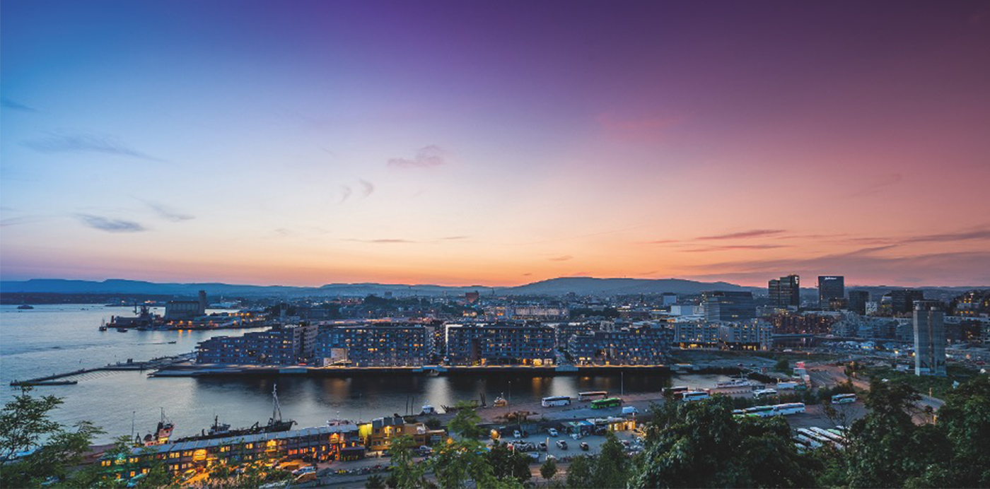Oslo at sunset