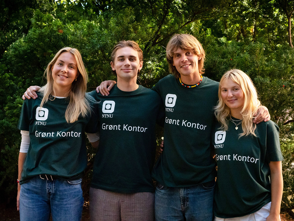 Group with Green Office t-shirts