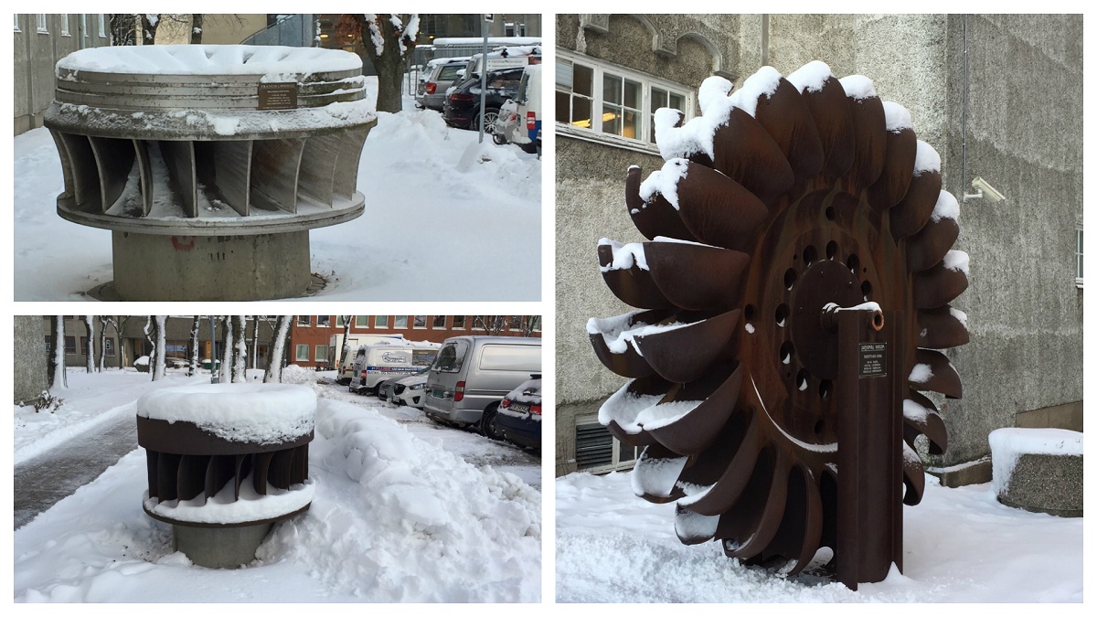 Turbines in the snow