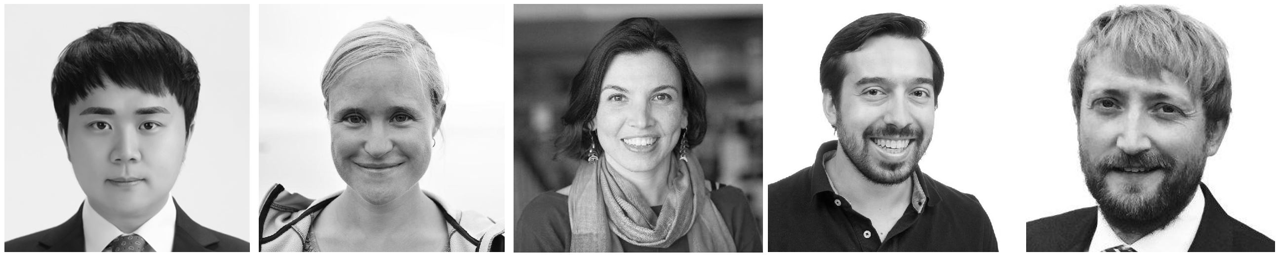 five researcher faces. photos