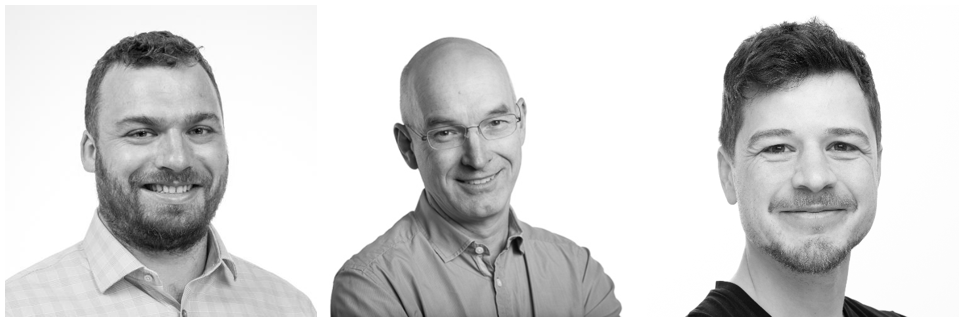 smiling researcher faces. photo