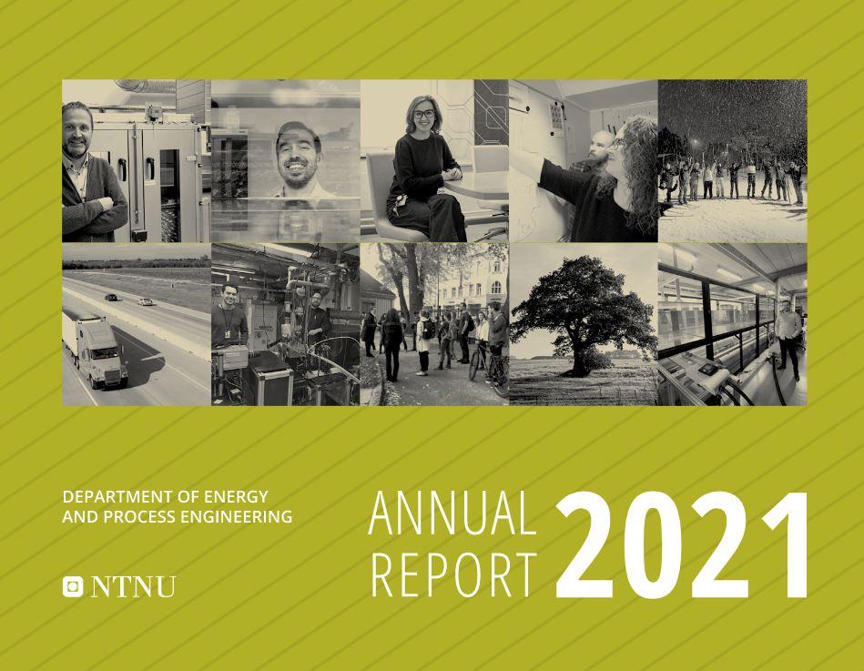 green front page with text EPT Annual report 2021