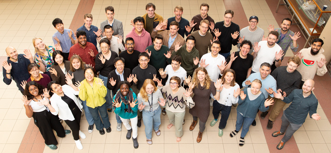 Group photo of the current PhD candidates in 2025. 