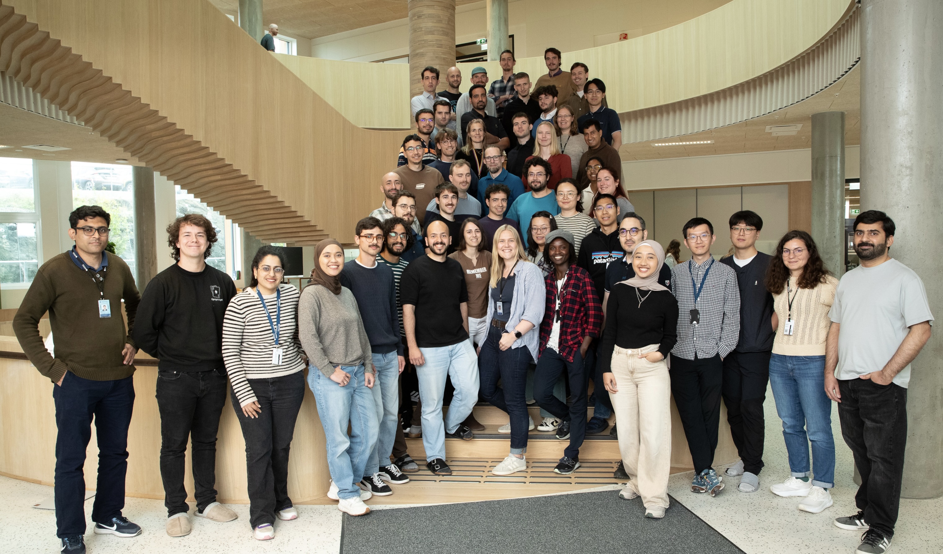 Group photo of the PhDs at the Department of Marine Technology