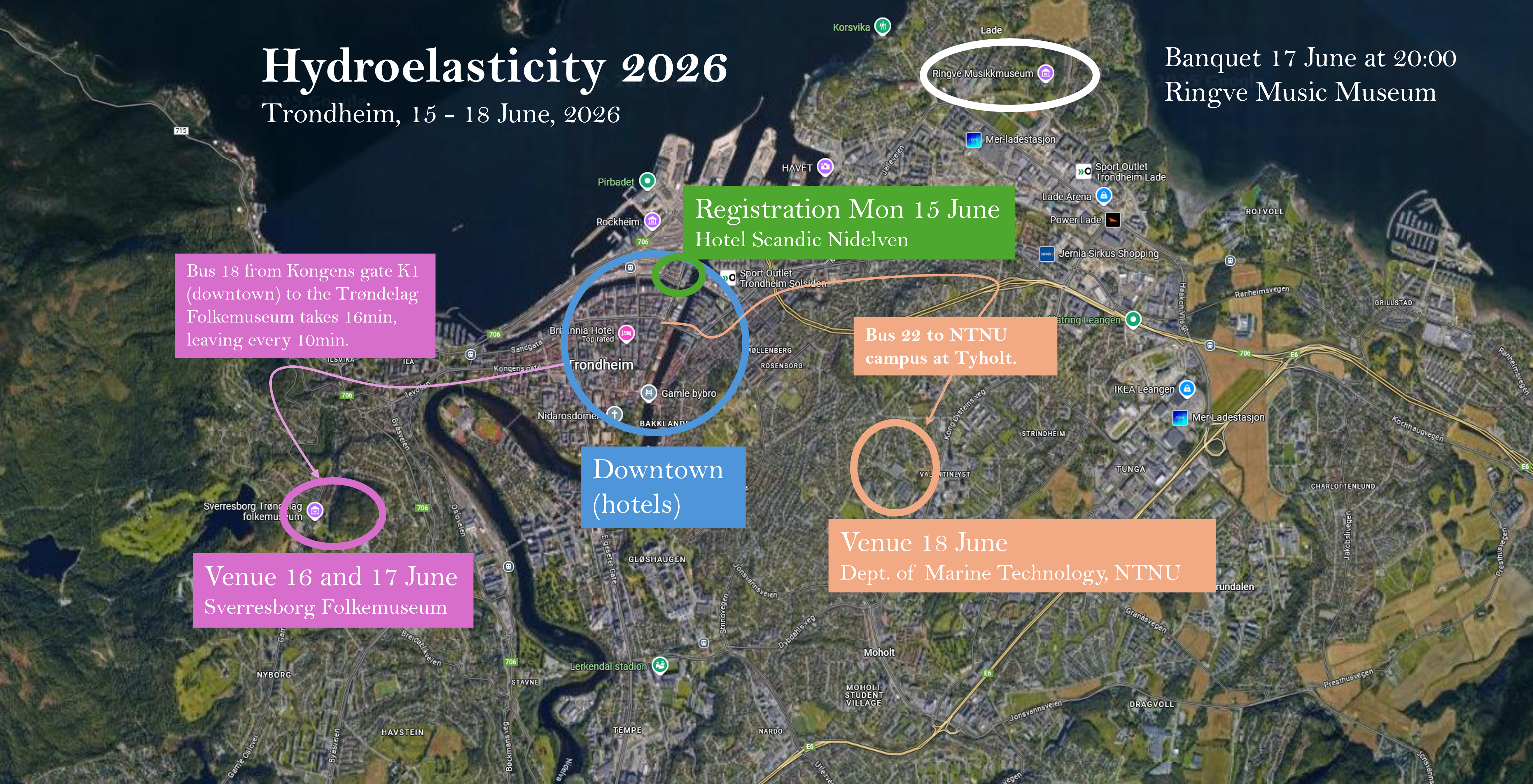 Map of the venues at HYEL