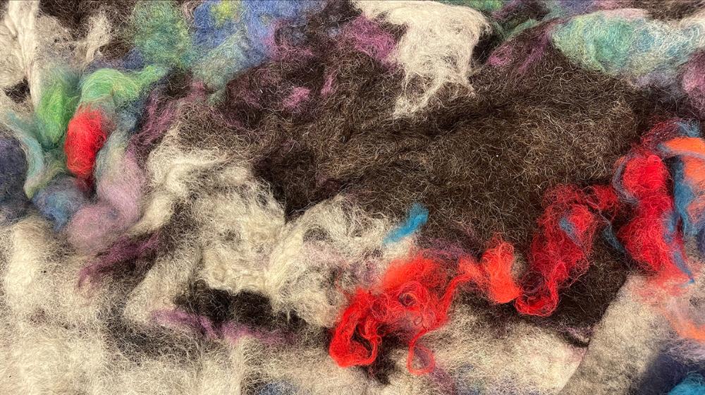 Photo of felted yarn