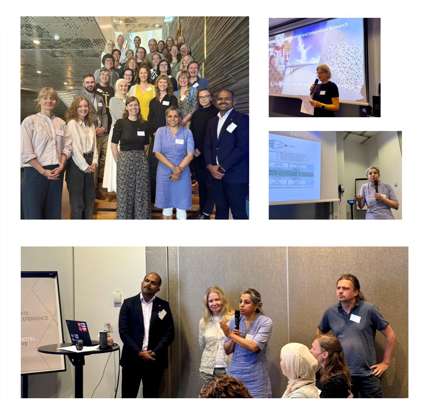 Photo collage, taken at a meeting in Malmø.