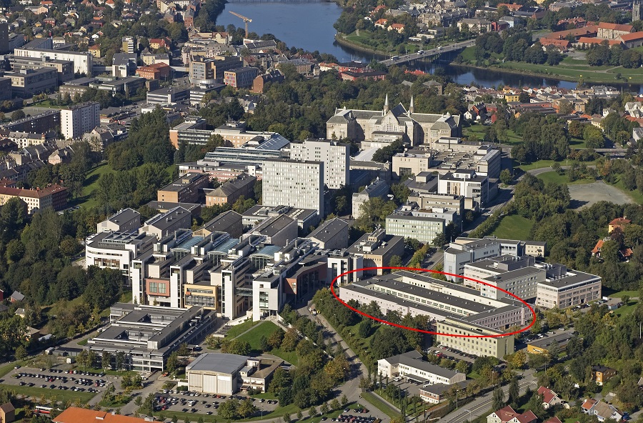 NTNU Gløshaugen from above