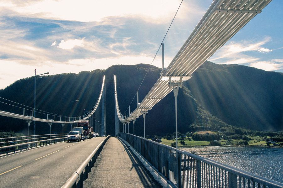 Figure 1: The Gjemnessund Bridge. Photograph by NTNU/K. A. Kvåle.