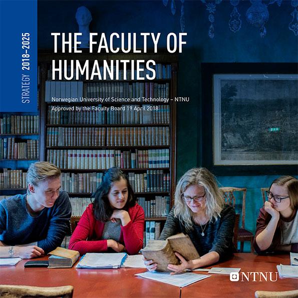 the cover for leaflet on the faculty of humanities strategy 2018-2025