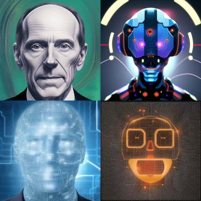 AI self-portraits. Photo.