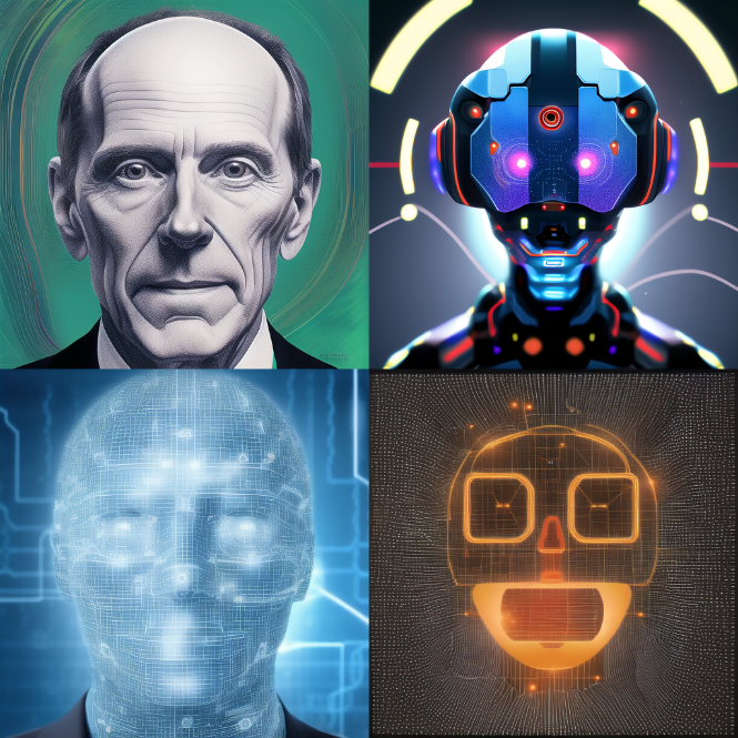 AI self-portraits. Photo.