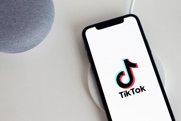 Mobile with Tiktok app