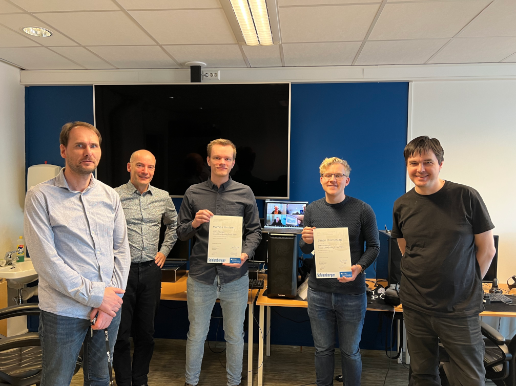 Picture of the 2021 Visual Computing Schlumberger Prize Winners