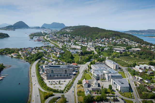 Aerial photo of Ålesund