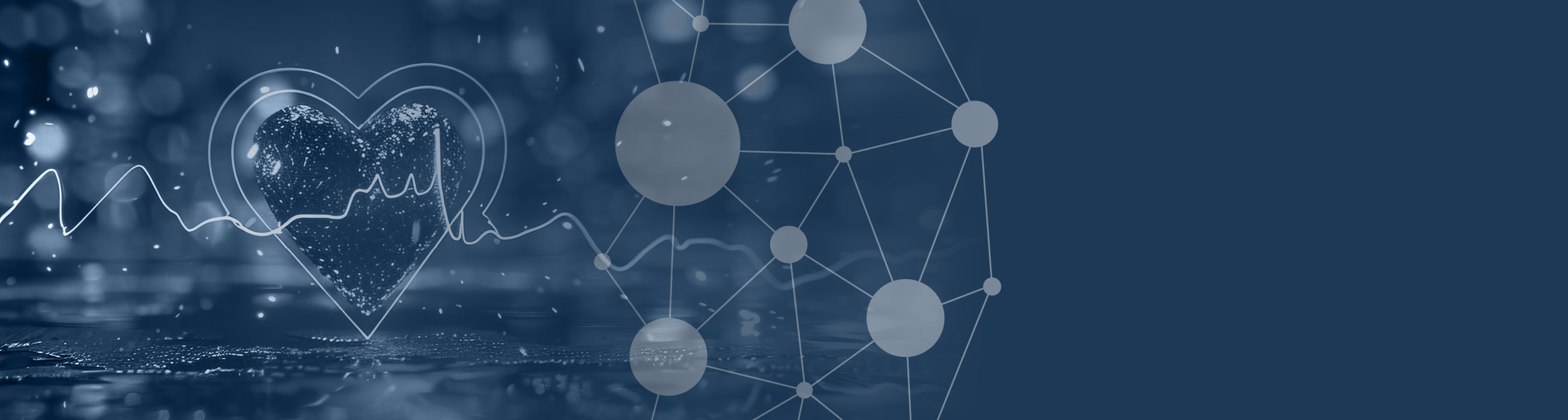 Heart in blue tones. Illustration