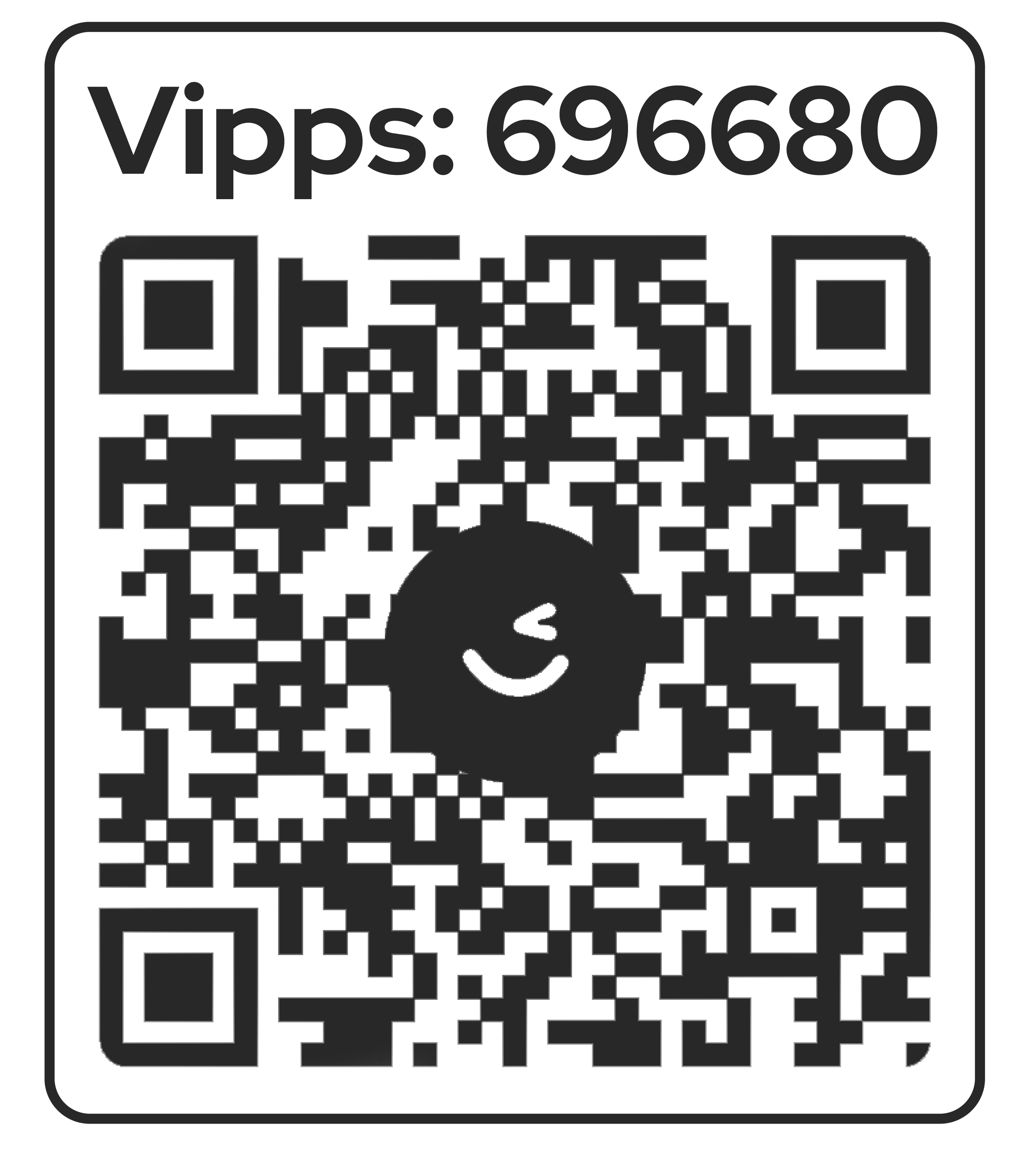 QR code for donating to the Brain Research Fund via Vipps. 
