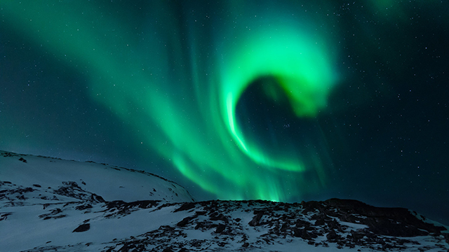 Foto: Aurora borealis.