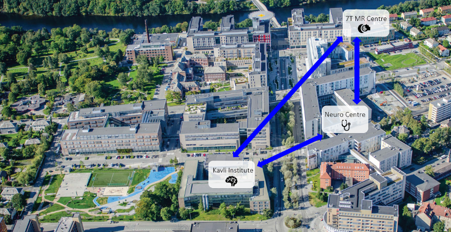 A picture showing the location of K.G.Jebsen centre. Illustration.