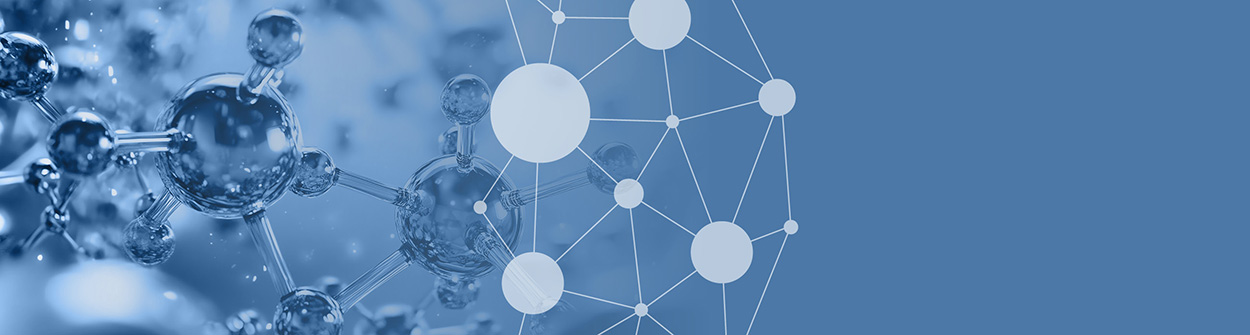 Banner in blue nuances