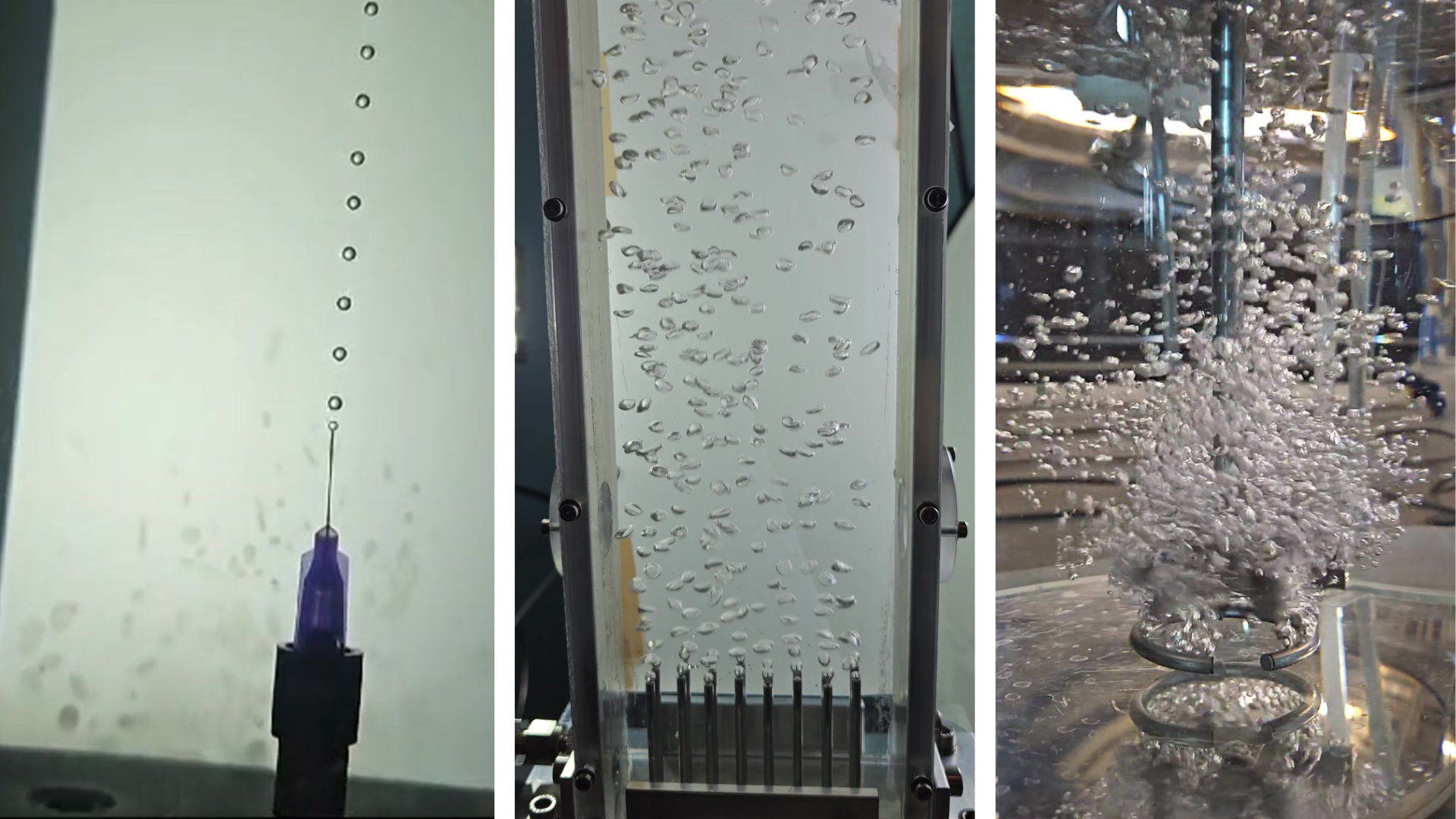 Pictures from lab of bubbles