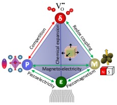 Illustration of property relations for ferroics.