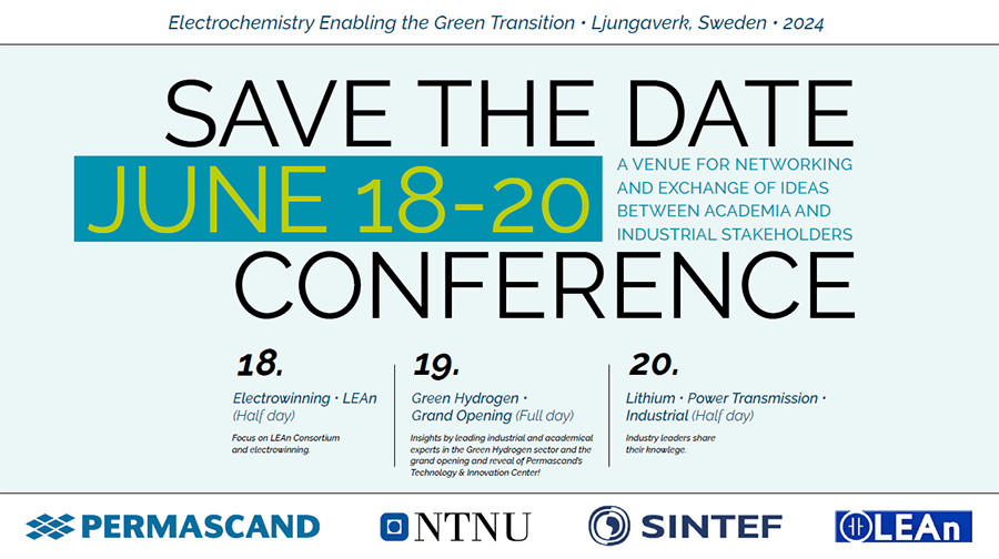 Save the date poster for Electrochemistry Enabling the Green Transition 2024 - PDF