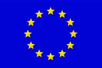 EU flag. Illustration. 