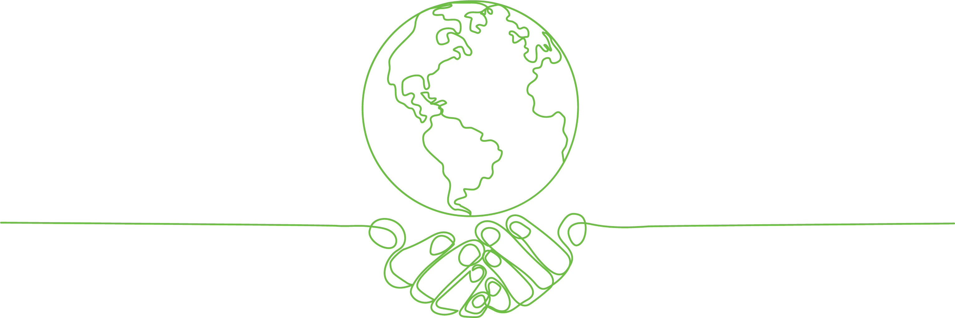 Vector Illustration of hands holding the globe